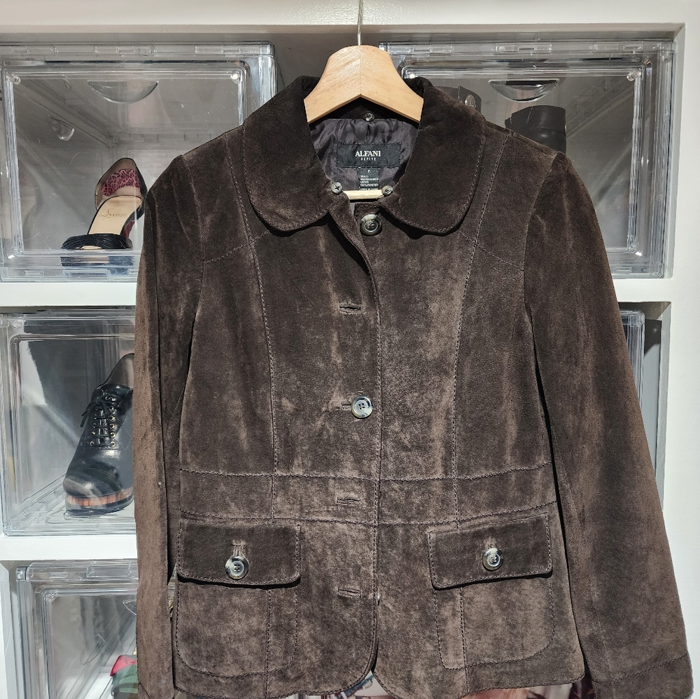 Suede blazer